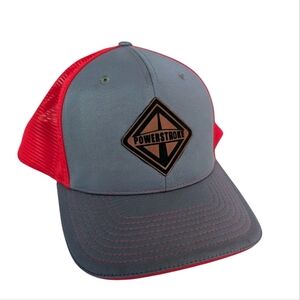 Trucker Hat, Powerstroke Leather Patch. Richardson 112